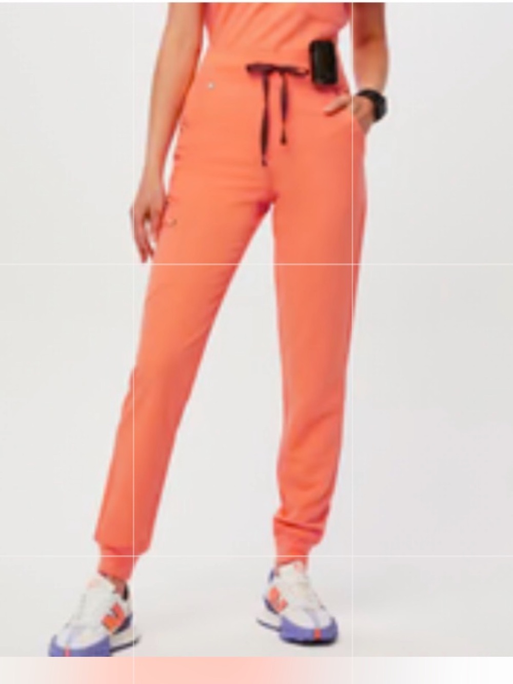 Figs Papaya Zamora High Waisted Petite Jogger Scrub Pants
